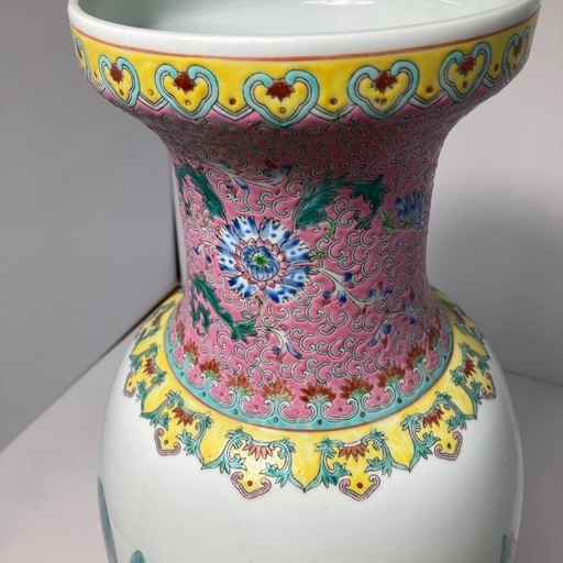 　激レア　美品　中国美術山水画花瓶 大型壺 陶器 花器 飾り壺 インテリア