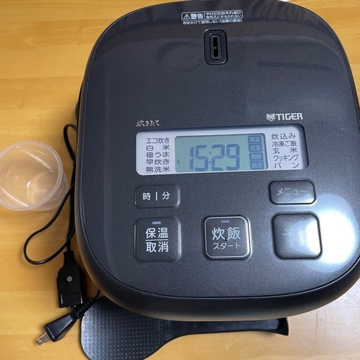  TIGER 遠赤黒特厚釜 ３合焚き パン焼き機能付き