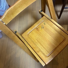 【取引完了】3/19まで須賀木工バタフライテーブルダイニングセットの画像