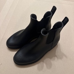 【未使用】レインブーツ　レディース　黒