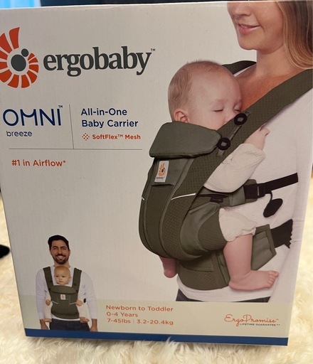 【美品】Ergobaby OMNI Breeze オムニブリーズ カーキ