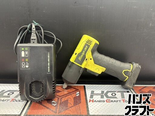 【中古】Snap-on スナップオン CT861HV インパクトレンチ 差込角 3/8インチ バッテリー(CTB8174)×1付【ハンズクラフト宮崎新名爪店】