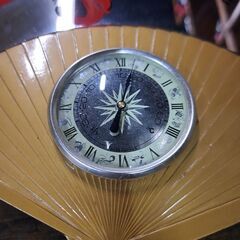 (ご予約済p)(中古)ヴィンテージアンティーク 扇型壁掛け温度計の画像