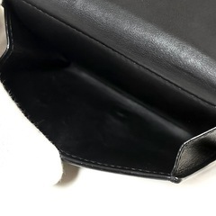 【美品】LOEWE ロエベ リピートアナグラム トライフォールド ウォレット ブラックの画像