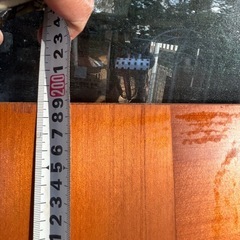 中古木製玄関ドア　現状の画像