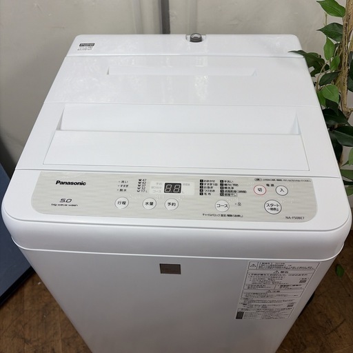 【?買取市場 6ヶ月保証】R067 ☀️ Panasonic / パナソニック 洗濯機（洗濯5.0㎏) 19年製 NA-F50BE7 