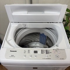 【🐤買取市場 6ヶ月保証】R067 ☀️ Panasonic / パナソニック 洗濯機（洗濯5.0㎏) 19年製 NA-F50BE7 ⭐ 動作確認済 ⭐ クリーニング済の画像