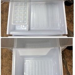 【🐤買取市場 6ヶ月保証】S271 ⭐ SHARP ❘ シャープ  2ドア冷蔵庫 （137L・右開き）SJ-D14C ⭐ 動作確認済 ⭐ クリーニング済の画像