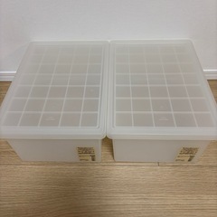 無印良品　ポリプロピレン　キャリーボックス　2個　の画像