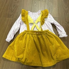 【familiarファミリア】ブラウス　スカート　セット　100cmの画像