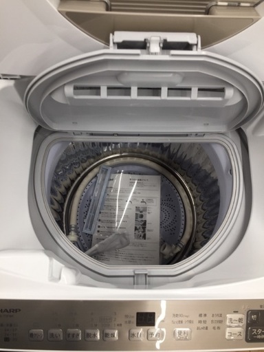 SHARP 全自動洗濯機 5.5kg 2022年製 ES-T5FBK-N