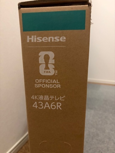【新品未開封】　4K液晶スマートテレビ Hisenseハイセンス　43V型　（型番）43A6R