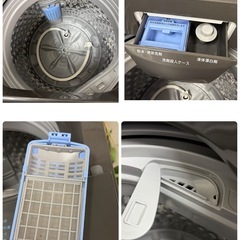 【🐤買取市場 1年間保証 ジモティー限定特別価格】2024年製の高年式！R455 ☀️ Comfee / コンフィー 洗濯機 （洗濯7.0㎏) CAC06EW70 ⭐ 動作確認済 ⭐ クリーニング済の画像