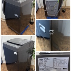 【🐤買取市場 1年間保証 ジモティー限定特別価格】2024年製の高年式！R455 ☀️ Comfee / コンフィー 洗濯機 （洗濯7.0㎏) CAC06EW70 ⭐ 動作確認済 ⭐ クリーニング済の画像