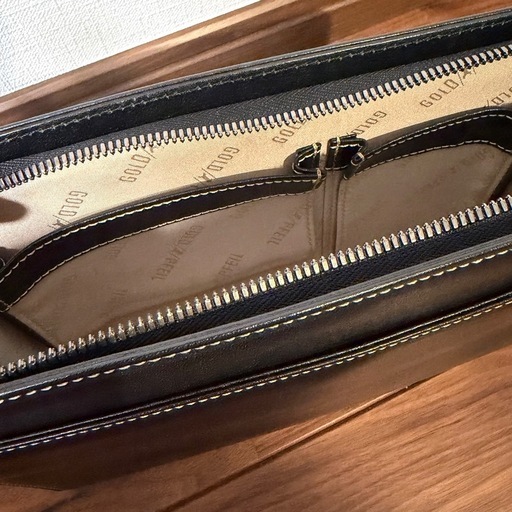 【タグ付】GOLD PFEIL ゴールドファイル 牛革 レザー セカンドバッグ