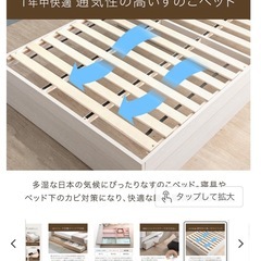 セミダブルベットフレームの画像