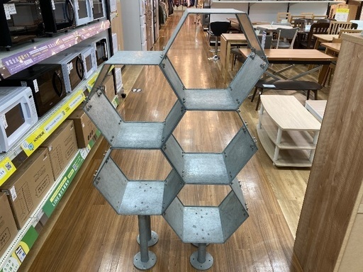【軽トラック90分無料貸し出し】DULTONのメタルハニカムラック シルバー
