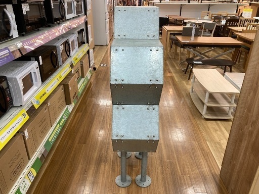 【軽トラック90分無料貸し出し】DULTONのメタルハニカムラック シルバー