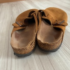 ブラウン スエード サボサンダル　ビルケンシュトックの画像