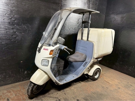 ★支払い総額5.2万円★買取強化中！査定無料♪ホンダ　ジャイロキャノピー TA02 フロントカゴ付き、リアボックス付き！雨の日も安心！