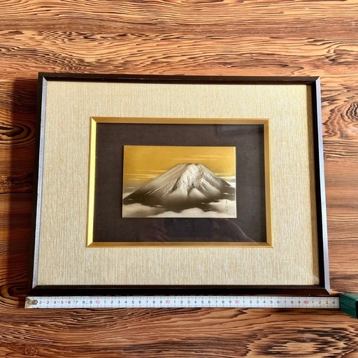 昭和時代 硝子額縁 絵画 美術品 骨董品  ①