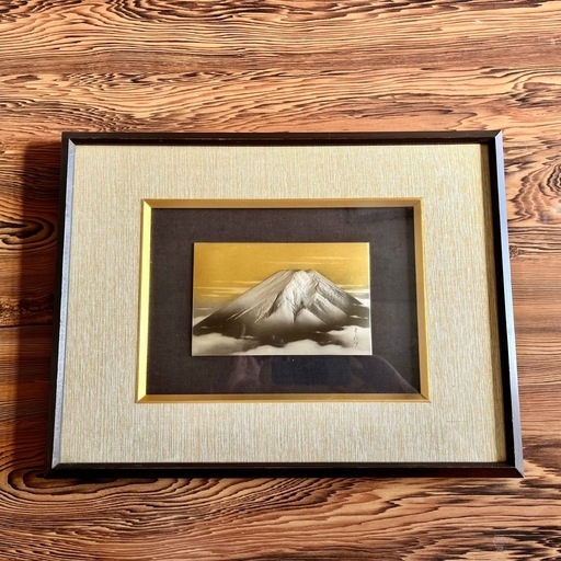 昭和時代 硝子額縁 絵画 美術品 骨董品  ①