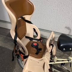 自転車 20インチ　チャイルドシート付きの画像