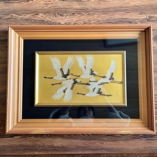 昭和時代 硝子額縁 絵画 美術品 骨董品  ③