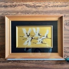 昭和時代 硝子額縁 絵画 美術品 骨董品  ③の画像