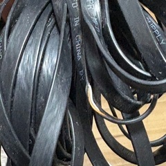 サンワサプライ LANケーブル Cat6 フラットタイプ（黒）の画像