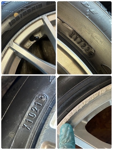 195/65R15?サマータイヤ+アルミセット?プリウス等‼️今から即戦力‼️5H×pcd100‼️
