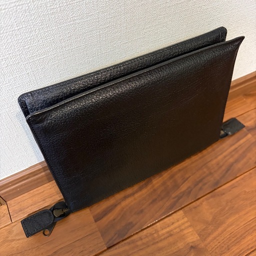 POLO 本革 クラッチバッグ　黒 セカンドバッグ