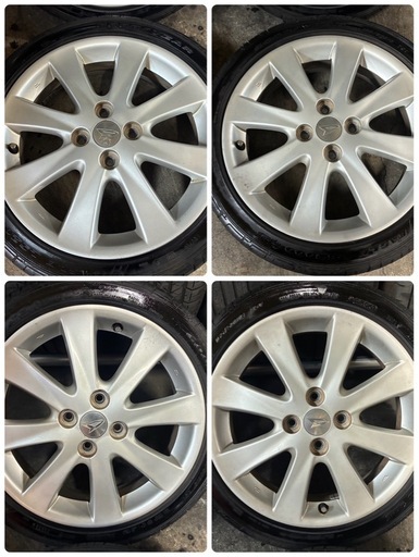 165/50R16?軽自動車⭐️人気の扁平タイヤ?ダイハツ16インチアルミ+サマータイヤ4本セット?即戦力‼️