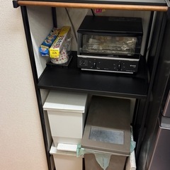 tower 山崎実業 キッチンラック レンジボード レンジラック キッチンボード 収納ラック 食器棚の画像