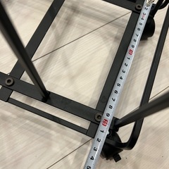 【300円】山善　ダンボールストッカー（黒）キャスター付き の画像