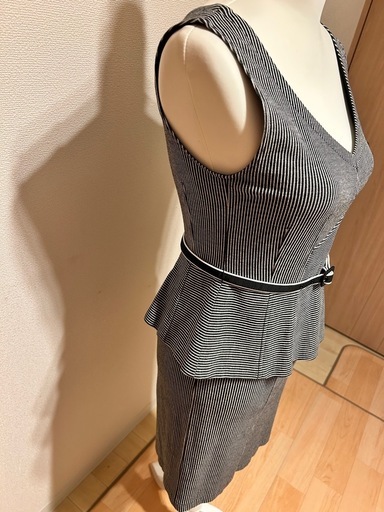 Nanette Lepore ペプラム ノースリーブ ワンピース