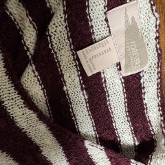 【Forever21】ボーダー柄ニットセーター【ボートネック】の画像