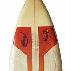 【フィンなし】サーフボード　ヴィンテージ　40年物　の画像
