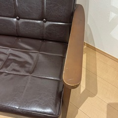 (高円寺)Kチェア 2シーター  ミッドセンチュリーの画像