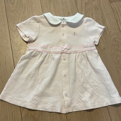 2着セット　組曲　KUMIKYOKU 90 ピンクドット 双子コーデの画像