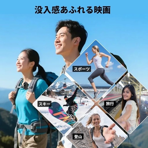 アクションカメラ 小型カメラ ウェアラブルカメラ小型
