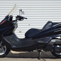 ☆マジェスティ250-2　SG03Ｊ　黒　3.6万キロ　　バーハン/LED！　ビッグスクーター/　ロングスクリーン  実働/書付!　の画像