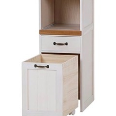 【美品・3/28まで】ダストワゴン付き キッチンラックの画像