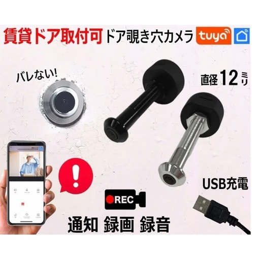 20日までお値下げです。未使用品ドアスコープカメラ　防犯カメラ