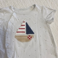 アカチャンホンポ 半袖ロンパース ライトブルーの画像