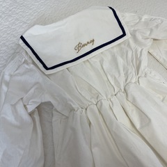 アプレレクール セーラーワンピース 白 120サイズの画像