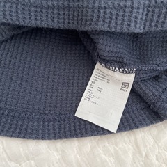 ユニクロ ワッフルクルーネックT（長袖）の画像