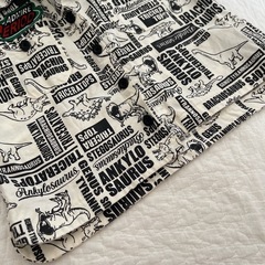 BREEZE 前あき半袖シャツ 恐竜90cm男の子の画像