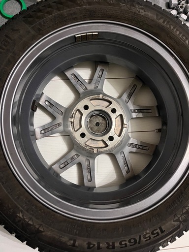 【美品】軽自動車用 スタッドレスタイヤ 155/65R 14T