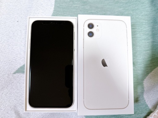 【美品】iPhone 11 64GB ホワイト SIMフリー　フルセット